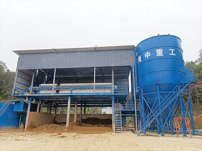 广东汕头洗砂回收脱水零排放生产现场